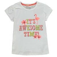 Crafted Awesome Flaming T Shirt Child Girls