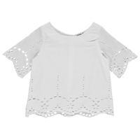 Crafted Broderie Anglaise Blouse Child Girls
