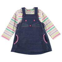 crafted cat pinafore set infant girls