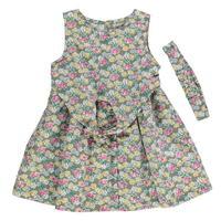 Crafted Tie Front Dress Set Infant Girls