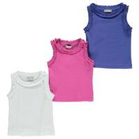 Crafted 3 pack Frill Vests Infant Girls