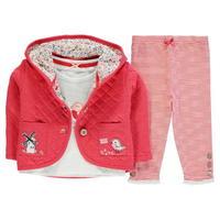 crafted three piece jacket set baby girls