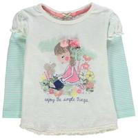 Crafted Character Mock Sleeve T Shirt Infant Girls