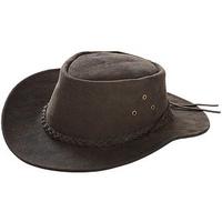 crushable water resistant faux suede hat brown size xl suede