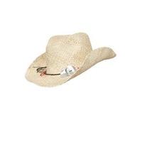 cream pearly buttons cowboy hat