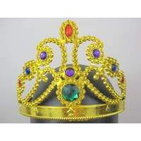Crown Princess Plastic Hat Gold 60cm Lon