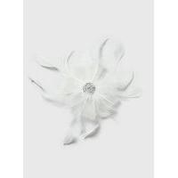 Cream Flower Fascinator Clip, Cream