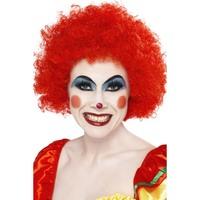 Crazy Clown Wig, Red, 120g