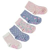 Crafted Ditsy 5 Pack of Socks Infant Girls