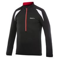 craft performance bike thermal cycling top black red white small