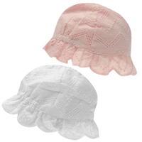 Crafted 2 Pack Sun Hats Infant Girls