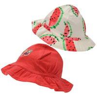 Crafted 2 Pack Sun Hats Infant Girl