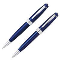 cross bailey blue pencil and ballpoint pen set at0451 12