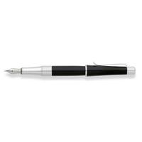 cross beverly black lacquer medium nib fountain pen at0496 4ms