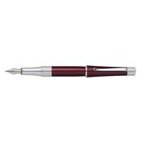 cross beverly red lacquer medium nib fountain pen at0496 11ms