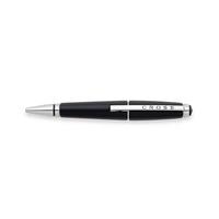 Cross Edge Black and Chrome Rolling Ball Pen AT0555-2