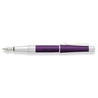 cross beverly purple lacquer medium nib fountain pen at0496 7ms