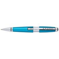 cross edge teal rollerball pen at0555 10