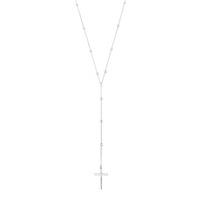 Cross Pendant Drop Necklace