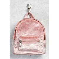 crushed velvet mini backpack