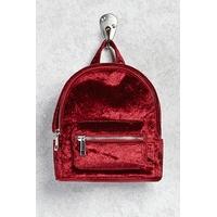 crushed velvet mini backpack