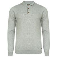 cristian polo neck knitted jumper in light grey marl kensington eastsi ...