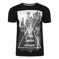 crosser city motif t shirt in black tokyo laundry