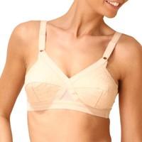 cross your heart non underwired bra with broderie anglaise