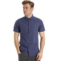 craghoppers mens edmond short sleeved shirt blue blue