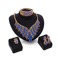 crystal jewelry set gold plated jewelry set with crystal necklace for  ...