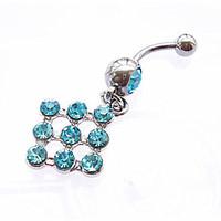 cremation jewelry sterling silver zircon cubic zirconia navel bell but ...