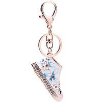 Crystal Rhinestone Keychains Shoe Keyring Charm Handbag Key Holder Bag Accessories