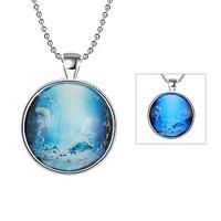 Cremation Jewelry Magical Glow in The Dark 925 Sterling Silver Luminous Constellation Pendant Necklace