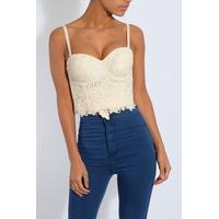 Cream Lace Structured Bralet