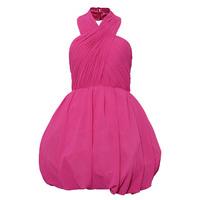 Crossover Puffball Dress