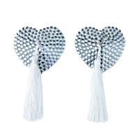 Crystal Nipple Tassels Silver