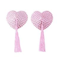 Crystal Nipple Tassels Pale Pink