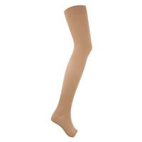 Credalast Cotton Class 2 Thigh Compression Stockings Natural Medium Standard Open Toe