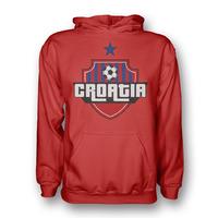 croatia country logo hoody red kids