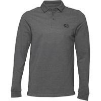 cruyff classics mens vans long sleeve polo charcoal