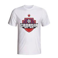 croatia country logo t shirt white kids