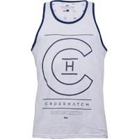 crosshatch mens alfa vest white