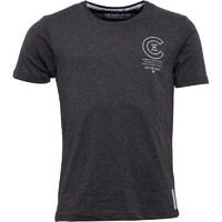 Crosshatch Mens Bravo T-Shirt Charcoal Marl