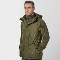 craghoppers mens kiwi 3 in 1 waterproof jacket green green