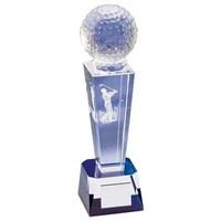 Crystal Golf Ball Trophy