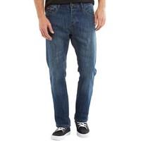 Crosshatch Mens Marvin Skinny Fit 5 Pocket Jeans Dark Wash
