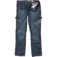 crosshatch mens new cargo 16 jeans stonewash