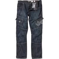 crosshatch mens new cargo 16 jeans dark wash