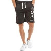 crosshatch mens janter jersey shorts charcoal marl