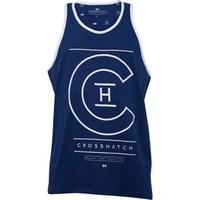 crosshatch mens alfa vest estate blue